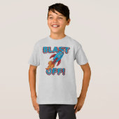 Ontploffing van het Schip van de Raket T-shirt (Voorkant volledig)