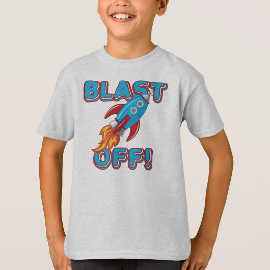 Ontploffing van het Schip van de Raket T-shirt (Voorkant)