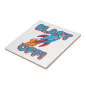 Ontploffing van het Schip van de Raket Tegeltje (Zijkant)