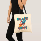 Ontploffing van het Schip van de Raket Tote Bag (Voorkant (product))