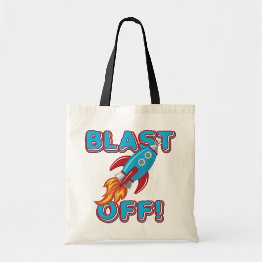 Ontploffing van het Schip van de Raket Tote Bag (Voorkant)