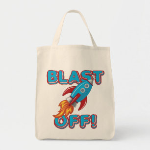 Ontploffing van het Schip van de Raket Tote Bag