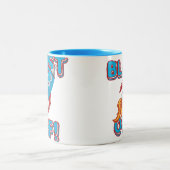 Ontploffing van het Schip van de Raket Tweekleurige Koffiemok (Center)