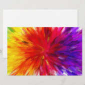 Ontploffing van kleur briefpapier (Voorkant / Achterkant)