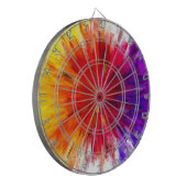 Ontploffing van kleur dartbord (Voorkant Links)