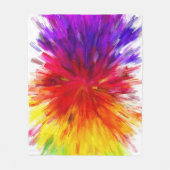 Ontploffing van kleur fleece deken (Voorkant)