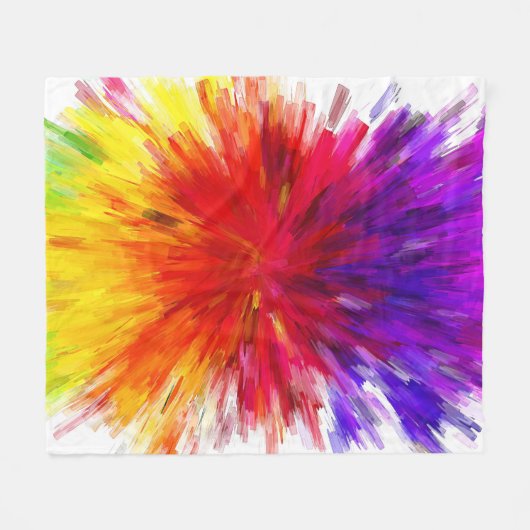 Ontploffing van kleur fleece deken (Voorkant (Horizontaal))