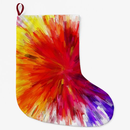 Ontploffing van kleur grote kerstsok (Voorkant)
