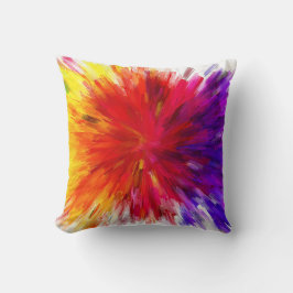 Ontploffing van kleur kussen