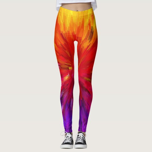 Ontploffing van kleur leggings (Voorkant)