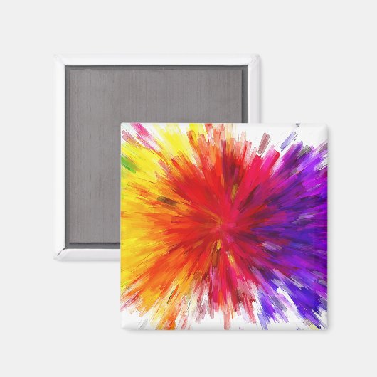 Ontploffing van kleur magneet (Voorkant / Achterkant)