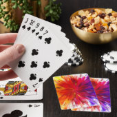 Ontploffing van kleur pokerkaarten (Insitu)