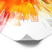 Ontploffing van kleur poster (Hoek)