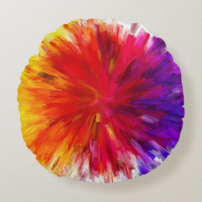 Ontploffing van kleur rond kussen (Voorkant)