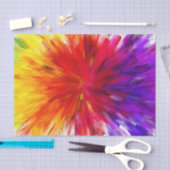 Ontploffing van kleur tissuepapier (Craft)