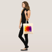 Ontploffing van kleur tote bag (Voorkant (model))