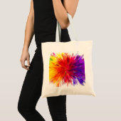 Ontploffing van kleur tote bag (Voorkant (product))
