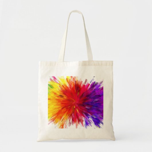 Ontploffing van kleur tote bag (Voorkant)