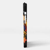 ontploffing van ruimteschip iPhone hoesje (Linkerkant)