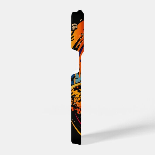 ontploffing van ruimteschip iPhone hoesje (Rechterkant)