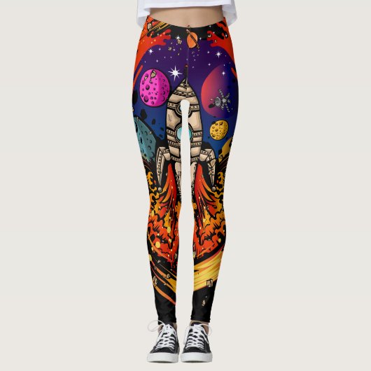 ontploffing van ruimteschip leggings (Voorkant)