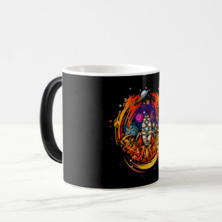 ontploffing van ruimteschip magische mok