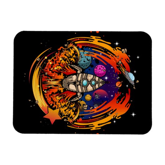 ontploffing van ruimteschip magneet (Horizontaal)