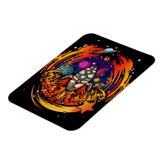 ontploffing van ruimteschip magneet (Linkerzijde)