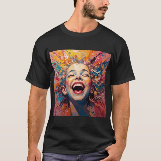 Ontploffing van vreugde t-shirt (Voorkant)