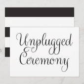 Ontplofte ceremonie Trouwbord Kaart (Voorkant / Achterkant)