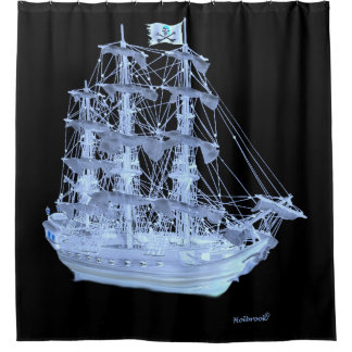 ONTPLooide PIRATENSCHIP Douchegordijn