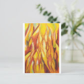 Ontpunte vlammen (abstract expressionisme) briefkaart (Staand voorkant)