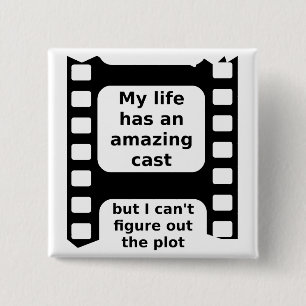 Ontrafel de plot grappige knop badge vierkante button 5,1 cm