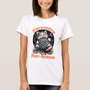 Ontrafelen Gesponnen-fection: Schattigee kat Tangl T-shirt