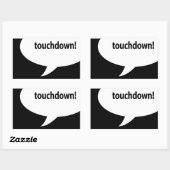 ontroeren! rechthoekige sticker (Vel)