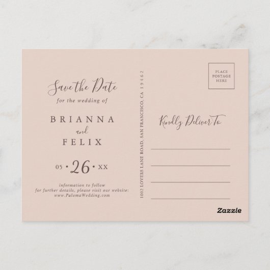 Ontruim bergland sparen de Datum Briefkaart (Achterkant)