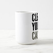 Ontruim Uw Geheime voorgeheugen. Mok (Center)