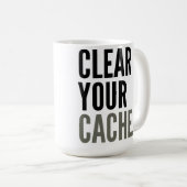 Ontruim Uw Geheime voorgeheugen. Mok (Voorkant rechts)