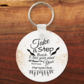 Ontruim uw inspirerend citaat van het brein sleutelhanger (Voorkant)