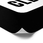 Ontruiming verkoopteken, detailhandel die verkoop  poster (Hoek)