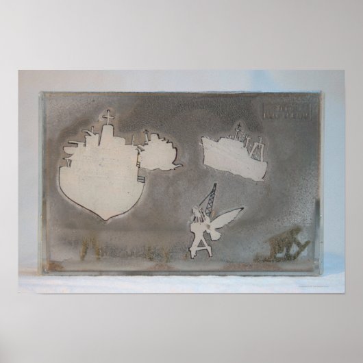 Ontscheping K7 1986 Mixed-media Poster (Voorkant)