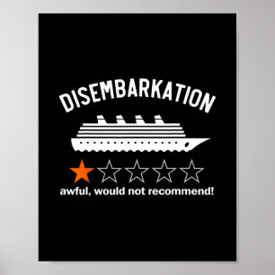 Ontscheping Vreselijk Niet Aanbevelen Poster