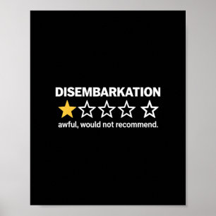 Ontscheping Vreselijk Zou Niet Aanbevelen Grappig Poster
