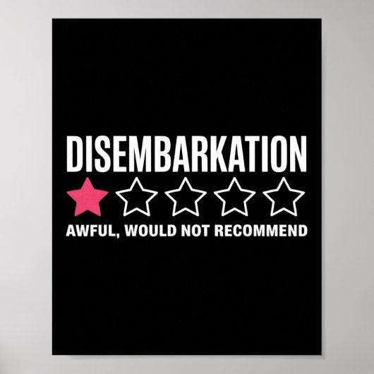 Ontscheping Vreselijk Zou Niet Aanbevelen Grappig  Poster (Voorkant)