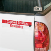 Ontslag Justin Trudeau Bumpersticker (Op Truck)