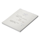 Ontslagbrief van Richard M. Nixon van 1974 Notitieblok (Linkerzijde)