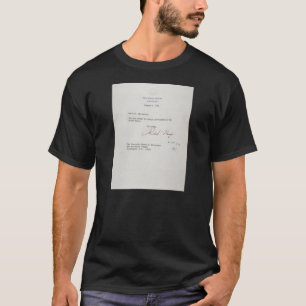 Ontslagbrief van Richard M. Nixon van 1974 T-shirt