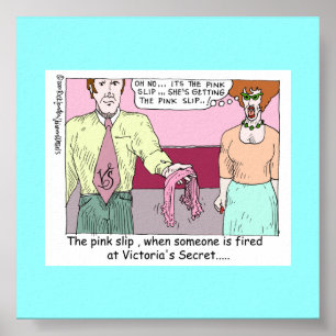 Ontslagen Bij Victoria Secret Cartoon Canvas Print