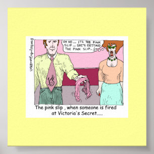 Ontslagen van Victoria's Secret-cartoonposter Poster