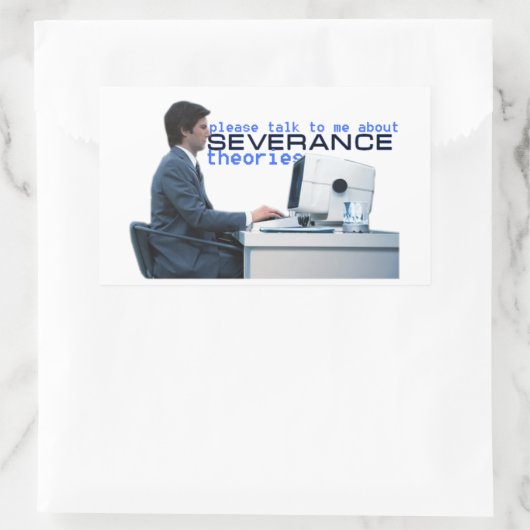 ONTSLAGTHEORIE RECHTHOEKIGE STICKER (Tas)